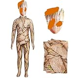 GDFJBG Herren Jungen Superheld Groot Spider Cosplay Kostüm Bodycon Halloween Kostüm Bodysuit für Kinder Erwachsene S