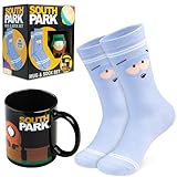South Park Tasse und Socken Set für Herren, 330ml Kaffeetasse und lustige Socken - Geschenke für Herren