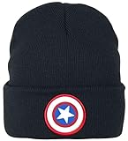 CAPTAIN AMERICA Logo Unisex Mütze schwarz one size