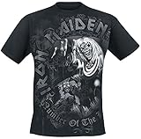 Iron Maiden Number of The Beast Grey Tone Männer T-Shirt schwarz XL 100% Baumwolle Band-Merch, Bands