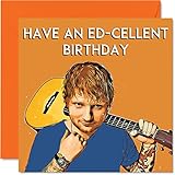 Stuff4 Lustige Geburtstagskarten für Frauen und Männer - Excellent Ed Sheeran - Karte für Freundin Kollegen Mutter Schwester Tochter Sohn Nichte Tante 145mm Witz Grußkarten