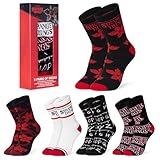Stranger Things Lustige Socken für Damen & Teenager 5er Pack - Gr. 35-41, Bunte Baumwollsocken Geschenke für Frauen