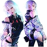 BAEHEU Edgerunners Lucy Cosplay Kostüm Outfits Thackery Halloween Karneval Anzug Set-S