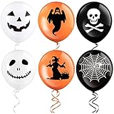 Halloween Luftballons,120 PCS Luftballons Orange Schwarz,Halloween Deko Set,Halloween Dekoration Ballons,Halloween Latex Luftballons,Halloween Latex Luftballons,für Halloween Party Dekoration.