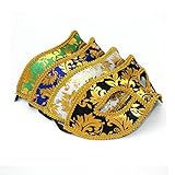 VKI 4Pcs Herren Venetianische Maskerade Maske Karneval Kostüm Fasching Verkleidung A