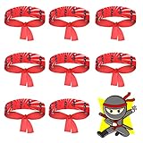 WANGDEFA Ninjas Party Favors Ninjas Stirnband Ninjas Party Stirnband für Karate-Halloween-Geburtstagsfeiern