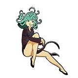 One Punch Man Brosche Anime Saitama/Tatsumaki Figur Brosche Clip Brosche Abzeichen Metall Anstecknadel Schmuck, 10 cm, Metall