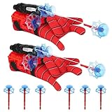 Spider Launcher Handschuhe, Super Spider Launcher, Kids Spider Hero Handschuhe, Spider Launcher Handschuhe, Spider Hero Handschuhe, für Kinder-Rollenspielhandschuhe, lustiges Lernspielzeug