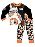 Star Wars Schlafanzug | BB8 Pyjama Jungen | Langarm Schlafanzüge für Kinder | Baumwolle Pyjama Junge Mehrfarbig 152