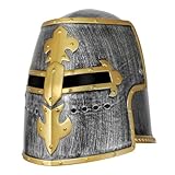 Spinosaurus Mittelalter Ritterhelm Helm,Kreuzritter Gladiator Helm Ritter Kostüm Zubehör St Martin Cosplay Fastnacht Kostüme Ausgefallene Kopfbedeckung
