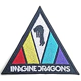 Imagine Dragons Patch Triangle Band Logo Nue offiziell Embroidered woven iron on Taille unique