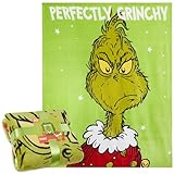 The Grinch Fleecedecke, Flauschige Kuscheldecke 150 x 130 cm - Geschenke Kinder (Grün)