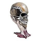 Nemesis Now Metallica Sad But True Totenkopf, 22 cm, Kunstharz, Taupe