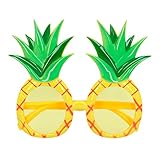 Boland 52076 - Partybrille Ananas, Spaßbrille für den Karneval oder JGA, Zubehör für Faschingskostüme, Kostüm Accessoires, Gelb