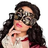 Boland 00209 - Augenmaske Steampunk, Retro-Maske im Bronzelook, mit Zahnrädern, Ketten und Nieten, Accessoire, Kostüm, Karneval, Mottoparty, Halloween
