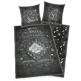 Harry Potter Karte des Rumtreibers Wende Bettwäsche 2tlg 135 x 200 cm 80 x 80 cm