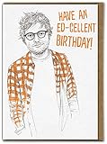 Brainbox Candy Lustige humorvolle Geburtstagskarte – 'Ed-cellent Birthday' – innen blanko für Ihre Nachricht – für Freunde, Freunde, Partner, ihn, Freund, Freundin, Partner