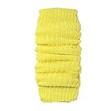 Stulpen Mädchen Damen Beinwärmer Leg Warmers Damen Beinstulpen Knie Hoch Stulpen Gestrickte Leg Warmers Warme Winter Beinstulpen Frauen Warm Bequem Beinwärmer für Winterwärmer (Yellow, One Size)