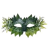 INCOK Waldfee Maskenball Masken für Damen - Mit Blättern Masken Wald-Fee Elfe Ivy Wald Nymphe Waldgeist Maskerade Maske zum Halloween Karneval Abschlussball Ball Kostüm