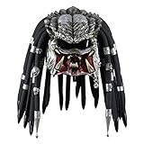 XehCaol Predator Helm Maske Alien Kostüm Herren Halloween Hunter Cosplay Props Figur Zubehör (black)