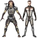 Tubaxing The Predator Cosplay Kostüm Mann Frau Body Anzüge Halloween Karneval Overall Outfit Male,M