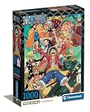 Clementoni One Piece Puzzle 1000 Teile mit Poster - Legespiel für Manga & Anime Fans - für Erwachsene und Kinder ab 9 Jahren, 39921