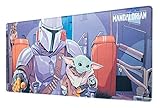 Grupo Erik Gaming Mauspad XXL Star Wars The Mandalorian Gaming Mousepad XXL Baby Yoda Grogu rutschfest und Wasserabweisend Mauspad Groß - Mouse Pad Gaming Schreibtischunterlage PC Zubehör Gaming