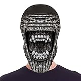 VENTDOUCE Halloween Xenomorph Kopfbedeckung | Halloween Horror Herren Alien Kostü Zubehör, Herren Alien Helme Vollgesicht Kopf Dekor für Halloween Vampir Partys