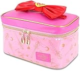 Roffatide Anime Sailor Moon Kosmetiktasche für Damen Wasserdicht Make up Tasche Reise Organizer Aufbewahrungstasche Rosa Medium