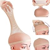 Deamlover Haarnetz für Perücken, Wig Cap for Long Hair, Wig Zubehör, Hautfarben, 2 Stücke