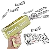Kaxenig Geld Pistole Set Geldpistole Spielzeug Mit 100 Stück 100 Dollar Scheine, Echtgeld-Shootern, Cash Spritzpistole Lustiges Spiel Für KTV Bar