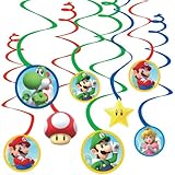 Super Mario Swirl Decorations (12 pk)