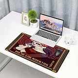 QRFASFZO Großes Gaming-Mauspad mit genähten Kanten,rutschfeste Gummibasis,Tag der Toten Dekor,Dia de los Muertos Druck Frau mit Calavera Make-up Spanische Ro,Für Büro Zuhause und Spielzimmer 80x30 cm