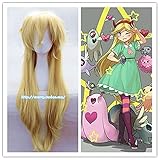 Cartoon Movie Star vs. The Forces of Evil Princess Star Butterfly Cosplay Perücke Frauen Stern Schmetterling Rollenspiel Lange Haar Perücke