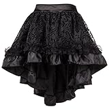 Bslingerie Damen Gothic Punk Steampunk Spitze Rock Kleidung Kurzer Rock