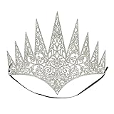 Boland 44087 - Krone Königin, mit Gummiband, Diadem, Accessoire, Eisprinzessin, Prinzessin, Mottoparty, Karneval