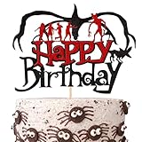 Xsstarmi 1 Packung Tortendeko Stranger Geburtstag Tortenaufsatz Glitzer TV-Sendung Stranger Inspired Kuchen Topper für Kinder Jungen Mädchen Geburtstag Zubehör für Party Kuchen Dekorationen