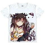 QYIFIRST Manga Japanisches Anime FGO Night Grand Zero Archer Ishtar Cosplay T-Shirt Kostüm/Stile 12/ Weiß L (EU M) Chest 104cm