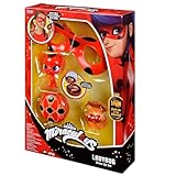 BANDAI - Miraculous Ladybug - Verwandlungsset - Ladybug-Kostüm - Box JoJo Maske Tikki-Ohrringe Kwami - Miraculous Kostüm und Zubehör - Spielzeug für Kinder ab 4 Jahren - P50601