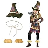 Morph Vogelscheuche Kostüm Kinder, Kostüme Vogelscheuche, Vogelscheuche Kostüme, Kostüm Vogelscheuche Kinder, Scarecrow Costume - Größe M