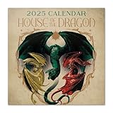 Kalender 2025 Wandkalender 2025 Grupo Erik Game of Thrones House of the Dragon Kalender 2025 Familienplaner 2025 30 x 30 cm Jahreskalender Familienkalender 2025
