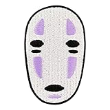 Urbanski Patch Ohngesicht Geist Gespenst Maske zum Aufbügeln 8 x 5 cm | Aufnäher Applikation Bügelbild