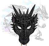ZeiLaBang Kakadi Halloween Drachen Maske,Drachen Cosplay Kostüm,Drachen Kostüm Kinder Erwachsener,Dinosaurier Cosplay für Maskerade Halloween Party Karneval