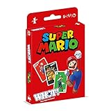 Winning Moves - WHOT! Mau Mau-Variante - Super Mario - Kartenspiel - Alter 5+ - Deutsch, Rot
