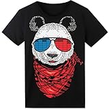 LED T-Shirt für Party Hiphop Cosplay Konzert Geburtstagsgeschenk Beste Christmas Kostüm Sound Aktiviertes Equalizer Shirt DJ T-Shirt(Panda)