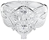 Der Herr der Ringe Arwens Abendstern Frauen Ring silberfarben 60