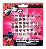 Joy Toy 65984 Miraculous: Tales of Ladybug & Cat Noir Figuren & Charactere Stickerohrringe auf backercard 13x0,2x14 cm, girls, normal