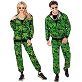 W WIDMANN MILANO Party Fashion - Kostüm Trainingsanzug, 80er Jahre Outfit, Jogginganzug, für Karneval, Mottopartys