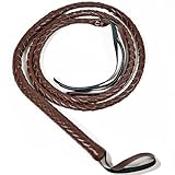 U-Goforst Braune Peitsche, Indiana Peitsche, Katze, Frau, Peitsche, Kostüm, gefälschte Stierpeitsche, PU-Leder, Löwenbändiger, Cowboy, Peitsche, Spielzeug-Requisite für Erwachsene, Damen,