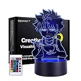 QQAAMZ Anime 3d Led Lampe Hunter X Hunter Killua Und Gon Für Schlafzimmer Dekoration Nachtlicht Acryl Neon Geburtstag Killua Nette Diy Neujahrsgeschenke